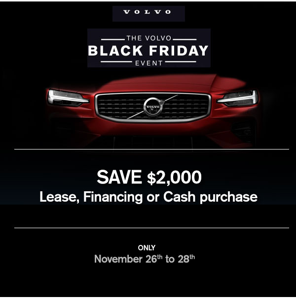 St Laurent Volvo Black Friday Offers
